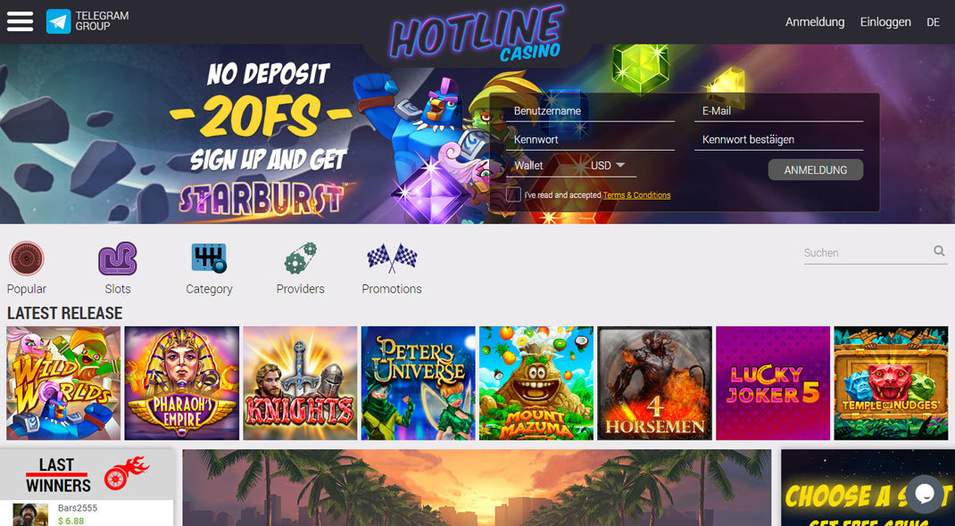 Hotline Casino - Twoje miejsce na wygrane!
